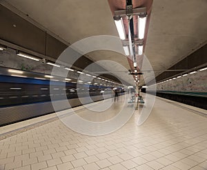 Metro Station Stockholm. Sweden. 08.11.2015