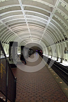 Metro subway station in Washington,DC The Mount Vernon Square