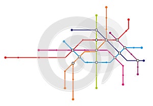 Metro system map