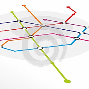 Metro system map