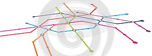 Metro system map