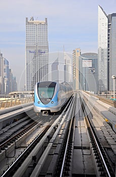 Metro Train in Dubai