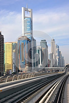 Metro Train, railway in Dubai