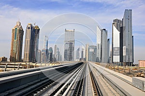 Metro Train, railway in Dubai