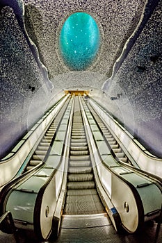 Metro tube in Naples