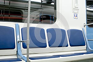 Metro vehicle interior