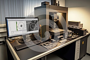 Metrology Lab With Precision Measurement Instruments. Generative AI