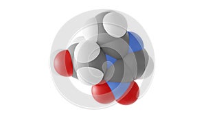 metronidazole molecule, antibiotic, molecular structure, isolated 3d model van der Waals