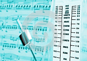 Metronome & music score
