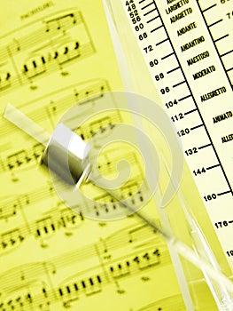 Metronome & music sheet