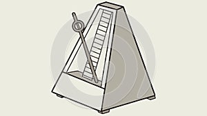 Metronome with Musical Notes, vector design Generative AI