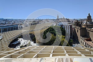 The Metropol Parasol, popularly known as the Mushrooms of the Incarnation, Seville