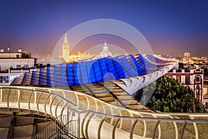 The Metropol Parasol in Seville, Andalusia, Spain