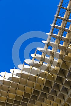 Metropol Parasol wooden structure in Sevilla, Andalusia, Spain