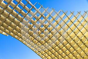 Metropol Parasol wooden structure in Sevilla, Andalusia, Spain