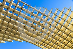 Metropol Parasol wooden structure in Sevilla, Andalusia, Spain