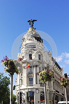 Metropolis Building. Gran Via. Madrid. Spain