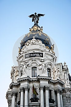 Metropolis building, Madrid, Spain