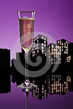 Metropolis Champagne cocktail