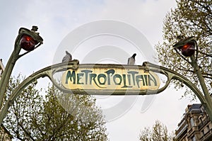 Metropolitain in Paris