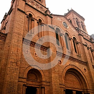 Metropolitan Cathedral of Medellin, Colombia, basilica of Romanesque Revival