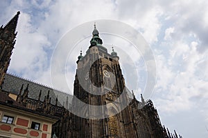 The Metropolitan Cathedral of Saint Vitus, Wenceslaus and Adalbert in Prague, Czech Republic