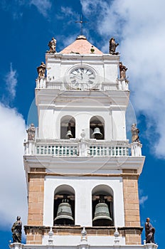 The Metropolitan Cathedral in Sucre, Bolivia