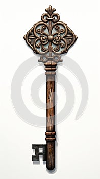 Metropolitan Minimalism: A Decorative Wooden Key Scepter Inspire