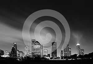 Metropolitan Skyline at Night - Houston, Texas photo