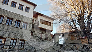 Metsovo city buildings and architecture greece