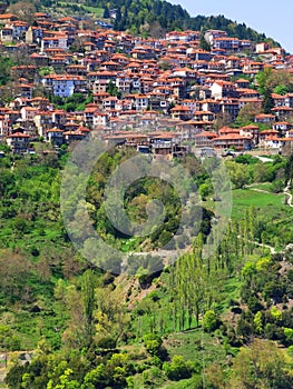 Metsovo city tourist mountain resort in north west greece