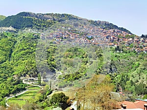 Metsovo city tourist mountain resort in north west greece