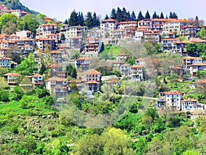 Metsovo city tourist mountain resort in north west greece