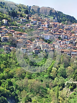 Metsovo city tourist mountain resort in north west greece