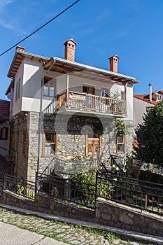 Autumn view of village of Metsovo near city of Ioannina, Epirus Region, Greece