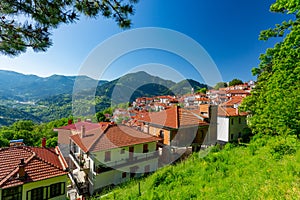 Metsovo, Greece. View of the mountains