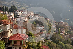 Metsovo village in Epirus. Mountains of Pindus in northern Greece