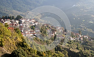 Metsovo village in Epirus. Mountains of Pindus in northern Greece