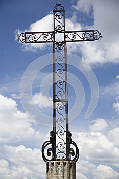 Mettalic Cross and sky photo
