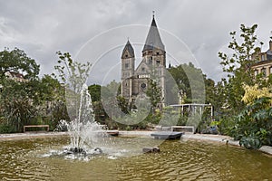 Metz Cathedral and park France photo