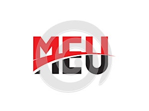 MEU Letter Initial Logo Design photo