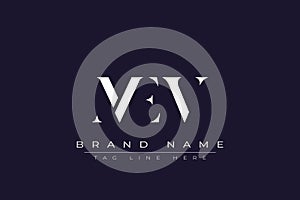 MEV abstract letter logo design