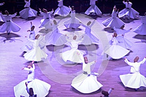 Mevlana dervishes dancing