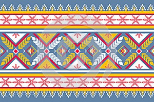 Mexican American native ethnic motif pastel seamless pattern