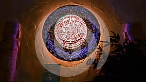 Mexican ancient Mayan calendar Art