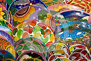 Mexican art plates