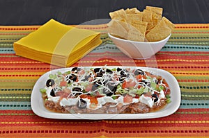 Mexican Bean Layered Dip