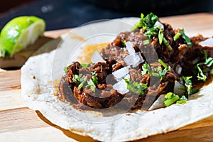 Mexican Beef Barbacoa Stew, Traditional Mexican Food photo