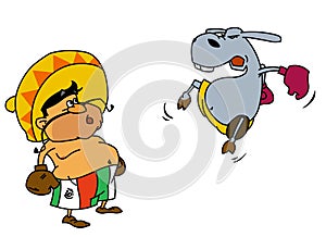 Mexican boxing with donkey 2