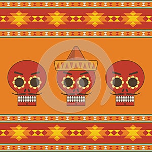 Mexican calavera decoration photo